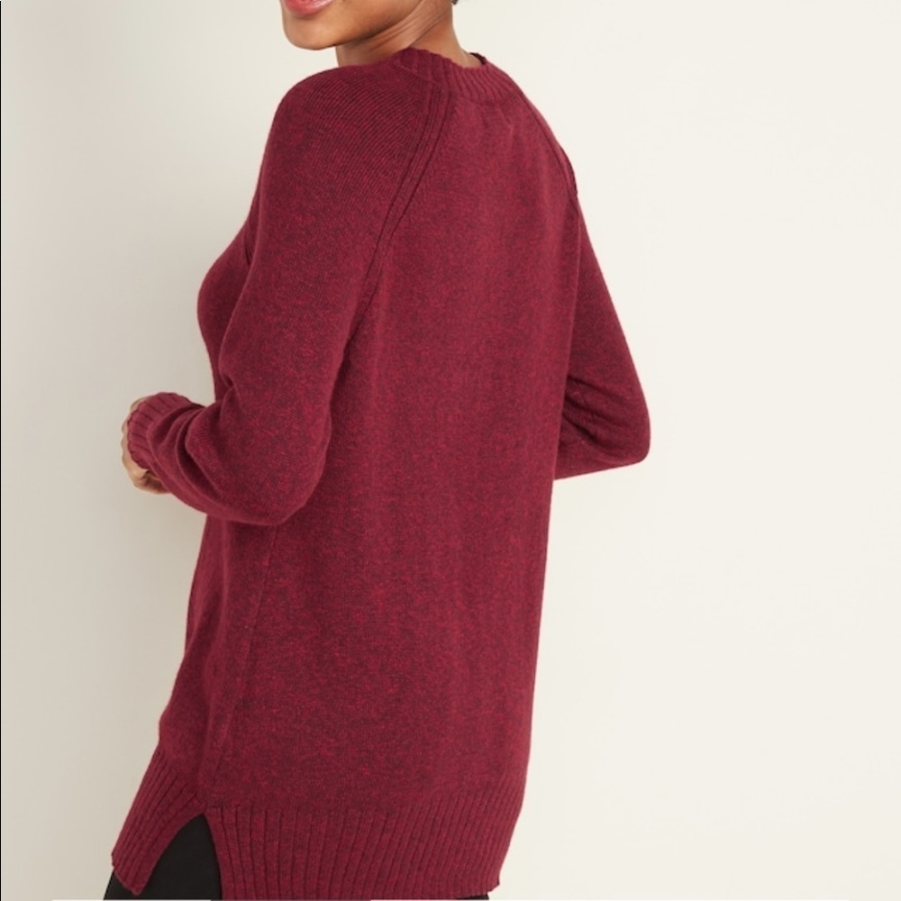 NWT Maternity Hidden-Zipper Nursing Tunic Sweater​ - Picture 3 of 6